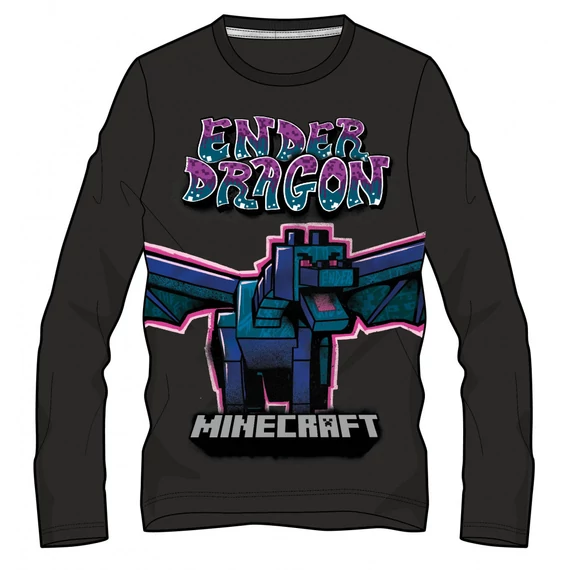 Minecraft Ender Dragon gyerek hosszú ujjú póló, felső 6 - 12 év / 116 - 152 cm