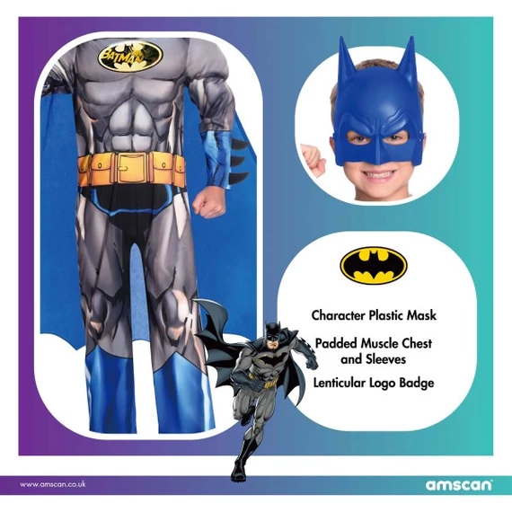 Batman Caped Crusader jelmez 3-4 év