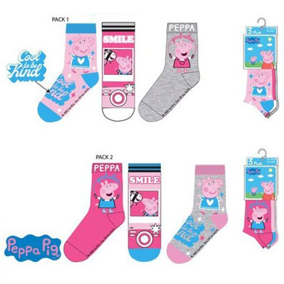 Peppa malac Smile gyerek zokni  23-34