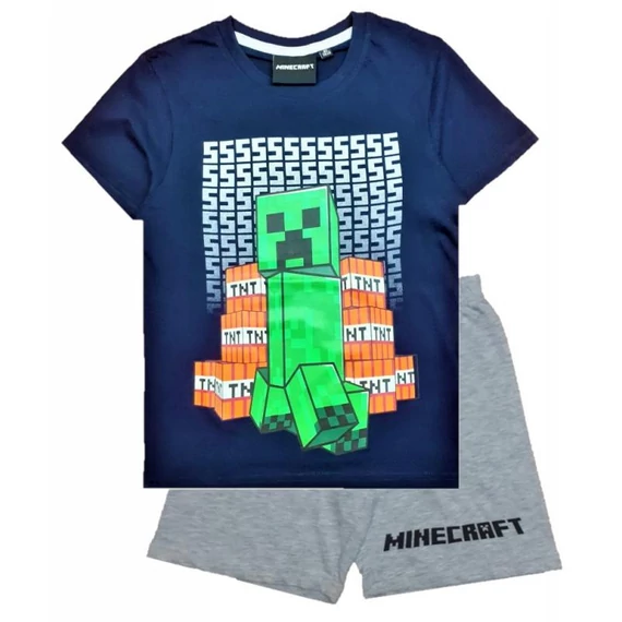 Minecraft SSS gyerek rövid pizsama 6 - 12 év / 116 - 152 cm