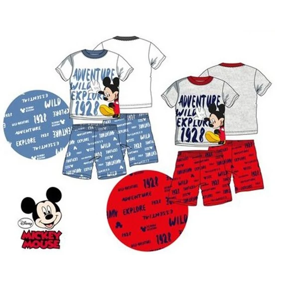 Disney Mickey Adventure gyerek rövid pizsama 3 - 8 év / 98 - 128 cm