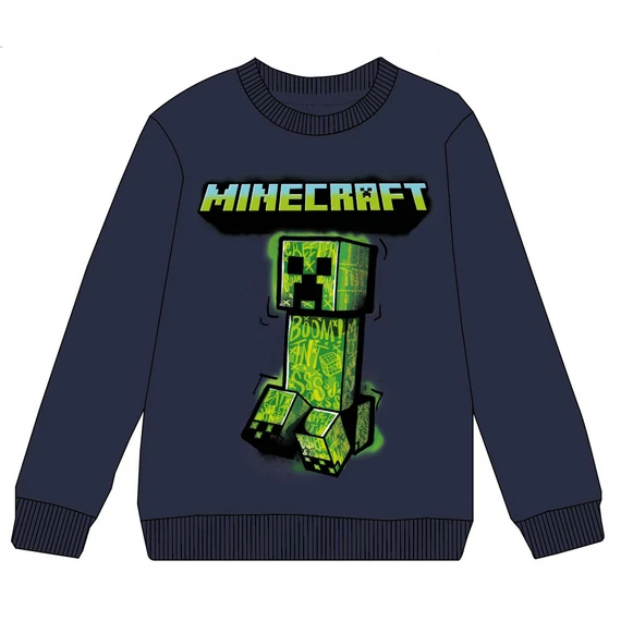 Minecraft Green Menace gyerek pulóver 6 - 12 év / 116 - 152 cm