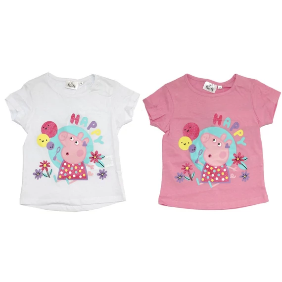 Peppa malac Happy gyerek rövid póló, felső 3 - 6 év / 98 - 116 cm