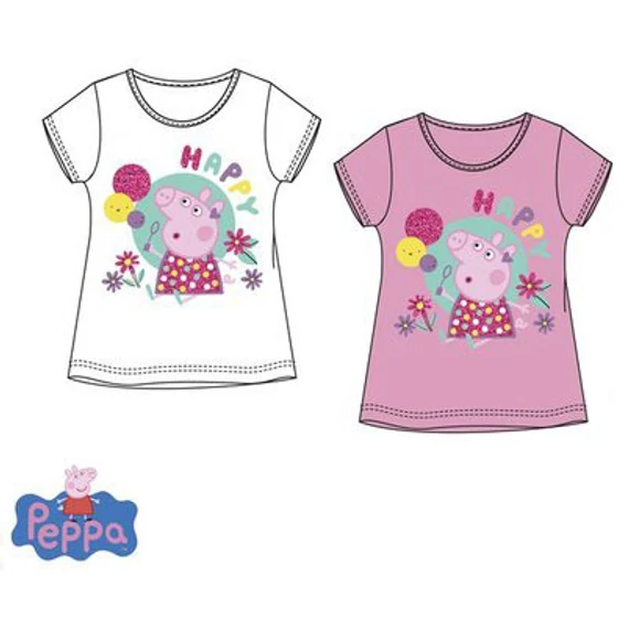 Peppa malac Happy gyerek rövid póló, felső 3 - 6 év / 98 - 116 cm
