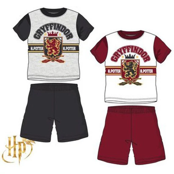 Harry Potter Gryffindor gyerek rövid pizsama 6 - 12 év / 116 - 152 cm
