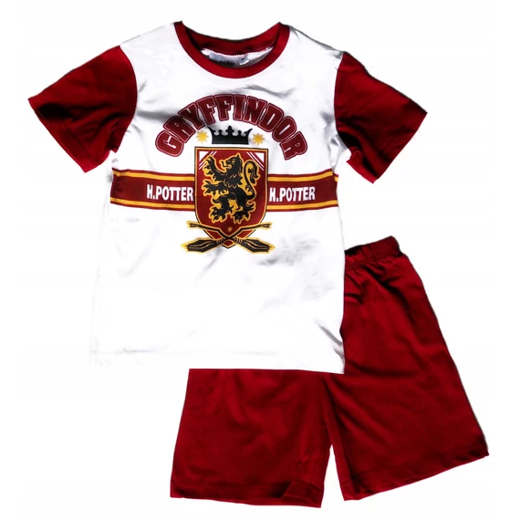 Harry Potter Gryffindor gyerek rövid pizsama 6 - 12 év / 116 - 152 cm