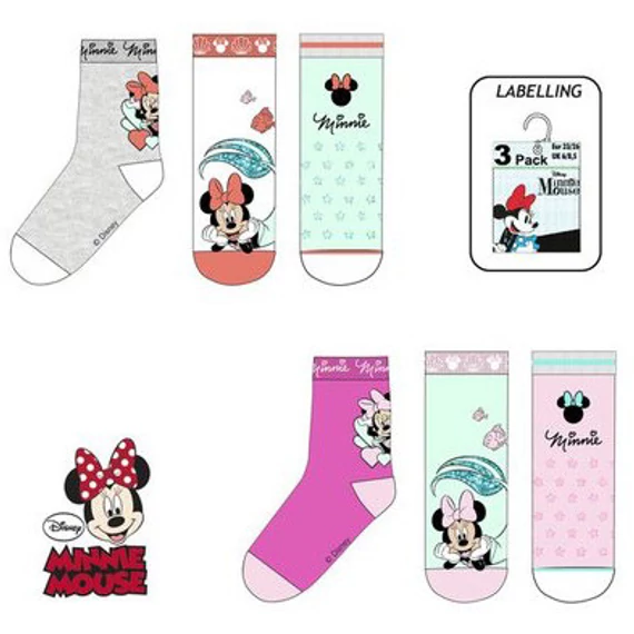 Disney Minnie Mermaid gyerek zokni 23-34
