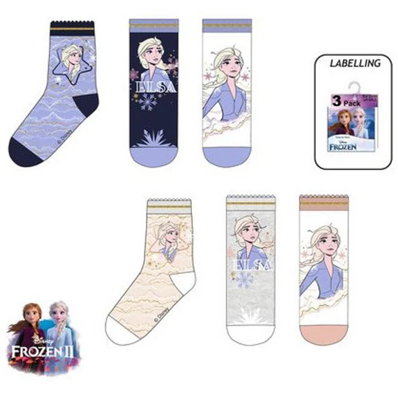 Disney Jégvarázs Elsa gyerek zokni 23-34