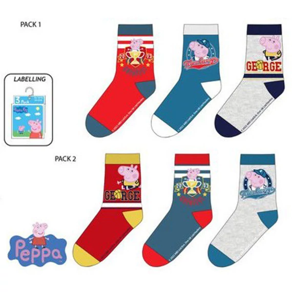 Peppa malac George gyerek zokni 23-34