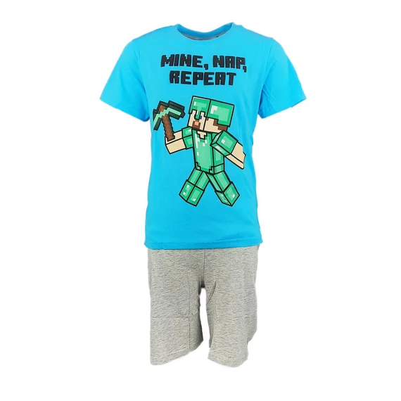 Minecraft Nap gyerek rövid pizsama 6 - 12 év / 116 - 152 cm