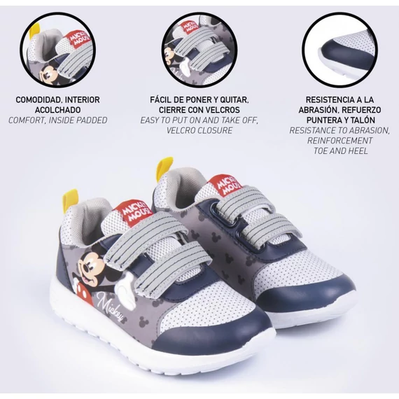 Disney Mickey Grey utcai cipő 23-28