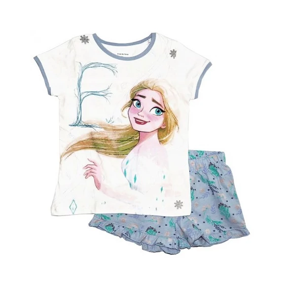 Disney Jégvarázs Elsa Smile gyerek rövid pizsama 4 - 9 év / 104 - 134 cm