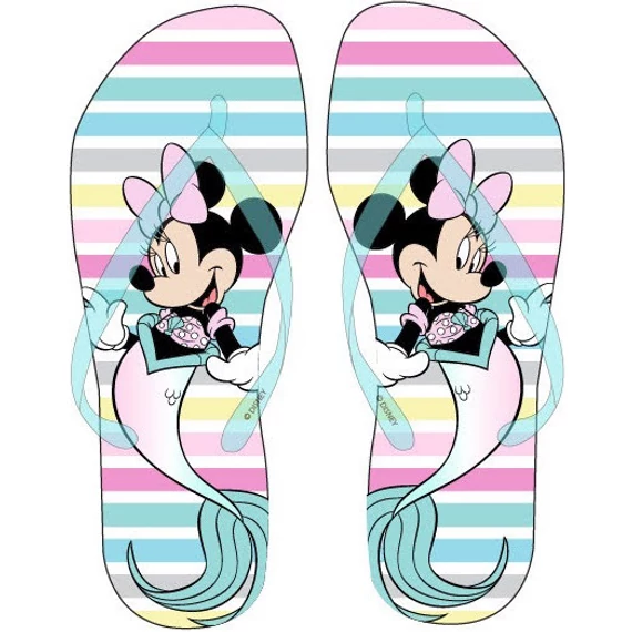 Disney Minnie Mermaid Blue gyerek papucs, Flip-Flop 30/31
