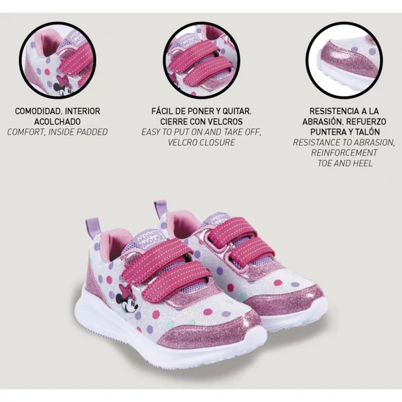 Disney Minnie Pink Dots utcai cipő 24