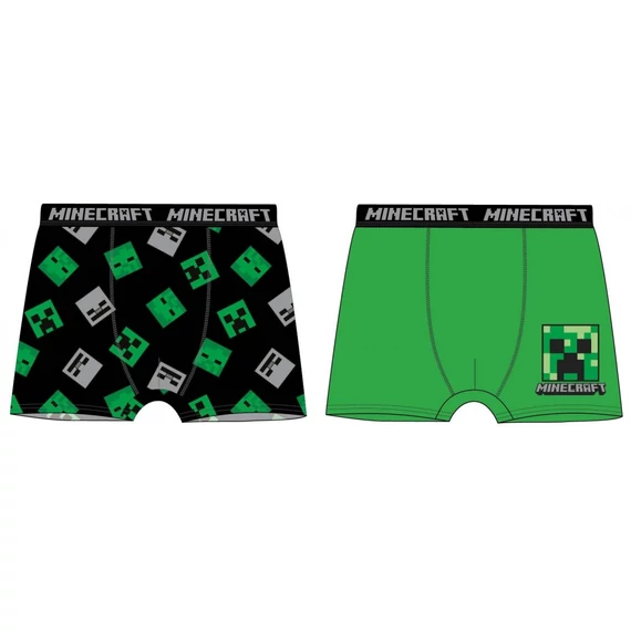 Minecraft Green gyerek boxeralsó 2 darab/csomag 10 év / 140 cm