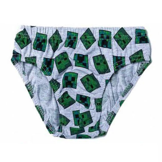 Minecraft Creeper gyerek fehérnemű, alsó 3 darab/csomag 12 év / 152 cm