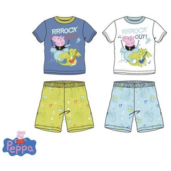 Peppa malac Rock Out gyerek rövid pizsama 3 - 6 év / 98 - 116 cm