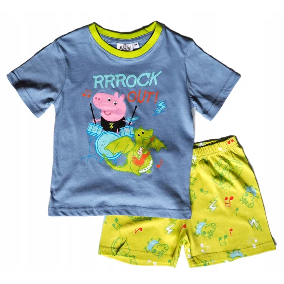 Peppa malac Rock Out gyerek rövid pizsama 3 - 6 év / 98 - 116 cm