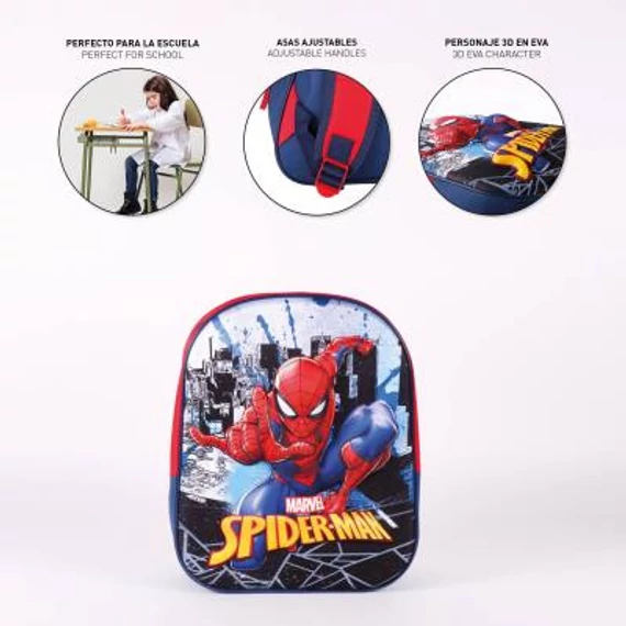 Pókember Skyline Hero 3D hátizsák, táska 31 cm
