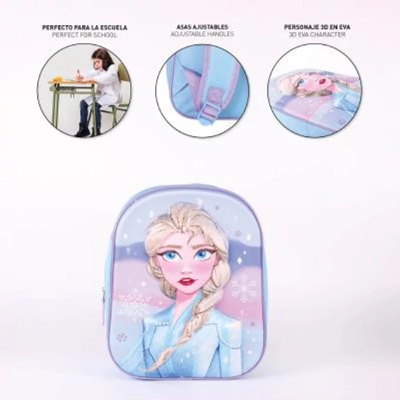 Disney Jégvarázs Friendship 3D hátizsák, táska 31 cm
