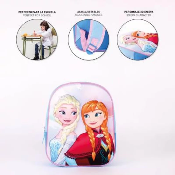 Disney Jégvarázs Sisters Forever 3D hátizsák, táska 31 cm