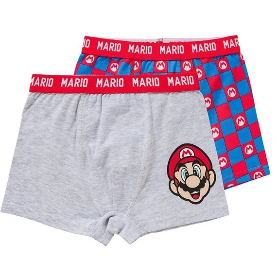 Super Mario Power gyerek boxeralsó 2 darab/csomag 5 - 12 év / 110 - 152 cm