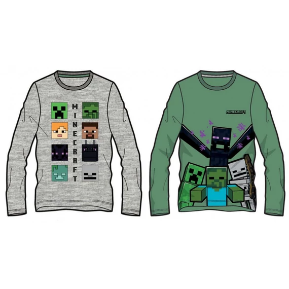 Minecraft Power gyerek hosszú ujjú póló, felső 6 - 12 év / 116 - 152 cm