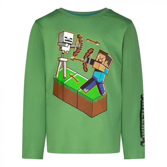 Minecraft BOOM! gyerek hosszú ujjú póló, felső 6 - 12 év / 116 - 152 cm