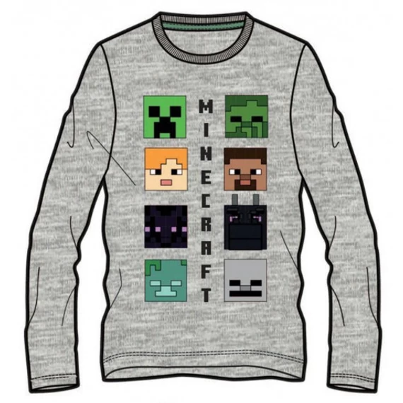 Minecraft Lineup gyerek hosszú ujjú póló, felső 10 év / 140 cm