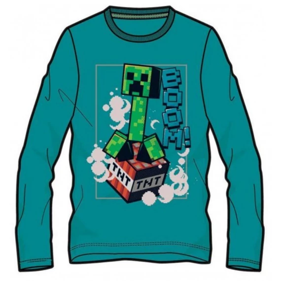 Minecraft BOOM! gyerek hosszú ujjú póló, felső 12 év / 152 cm
