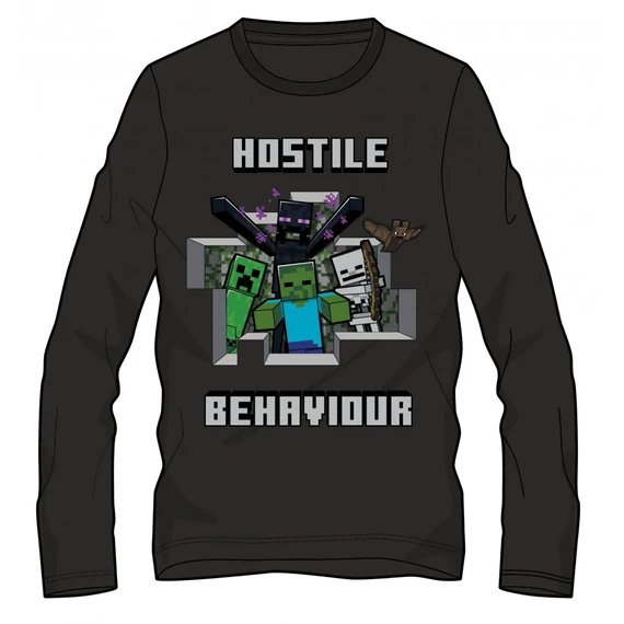 Minecraft Hostile gyerek hosszú ujjú póló, felső 10 év / 140 cm