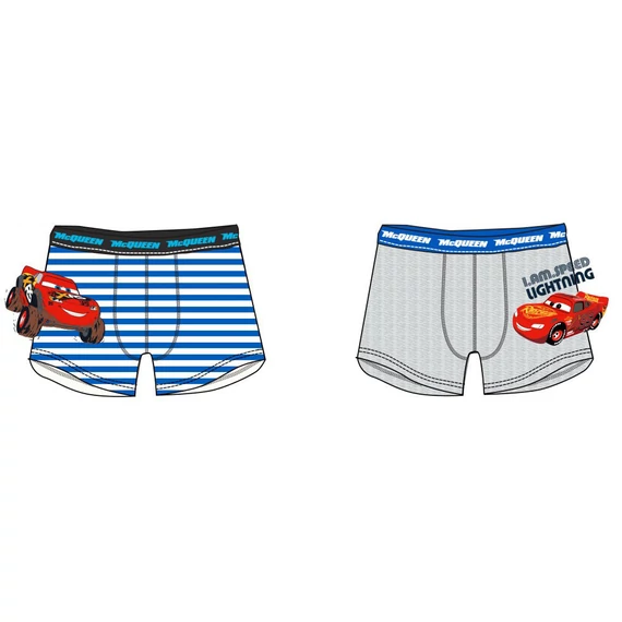 Disney Verdák Speedster gyerek boxeralsó 2 darab/csomag 6 - 8 év / 116 - 128 cm