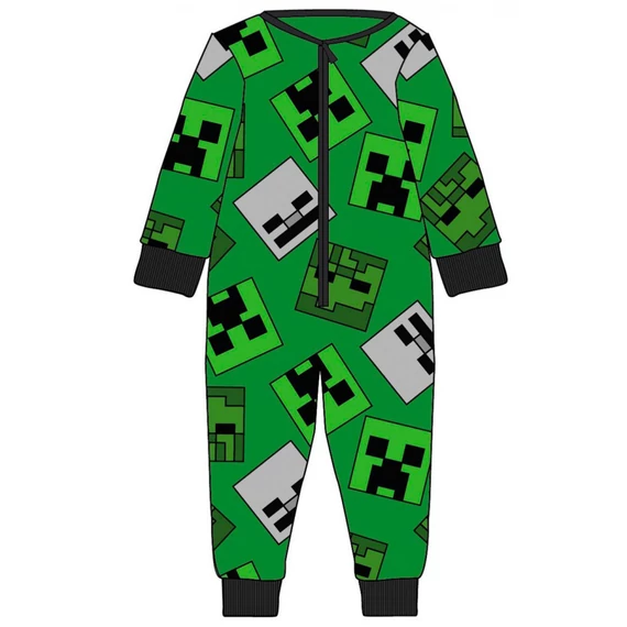 Minecraft Emerald gyerek hosszú pizsama, overál 5 - 6 év / 110 - 116 cm