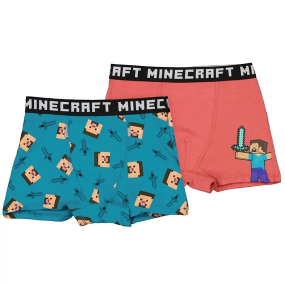 Minecraft Red gyerek boxeralsó 2 darab/csomag 12 év / 152 cm