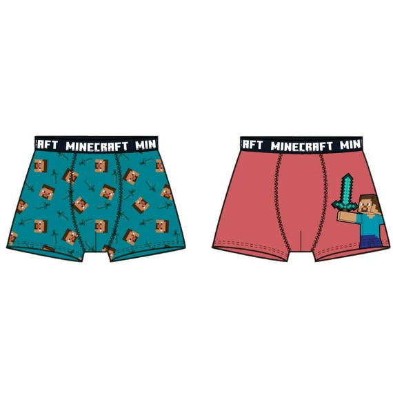 Minecraft Red gyerek boxeralsó 2 darab/csomag 12 év / 152 cm