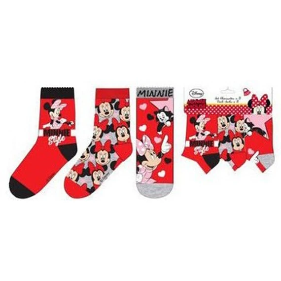 Disney Minnie Red Style gyerek zokni 27/30