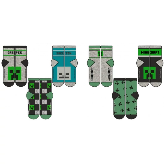 Minecraft Mobs gyerek zokni 27-38