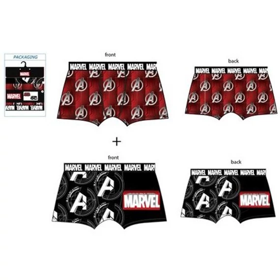 Bosszúállók Initiative férfi boxeralsó 2 darab/csomag (S-XL)