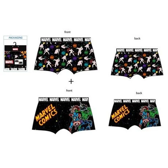 Bosszúállók Marvel Comics férfi boxeralsó 2 darab/csomag (S-XL)