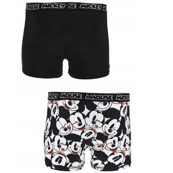 Disney Mickey Black férfi boxeralsó 2 darab/csomag (S-XL)