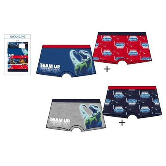 Jurassic World Team Up gyerek boxeralsó 2 darab/csomag 2 - 8 év / 92 - 128 cm
