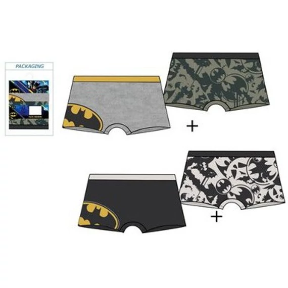 Batman Caped Crusader gyerek boxeralsó 2 darab/csomag 2 - 8 év / 92 - 128 cm