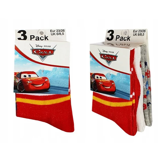Disney Verdák McQueen 95 gyerek zokni 23-34