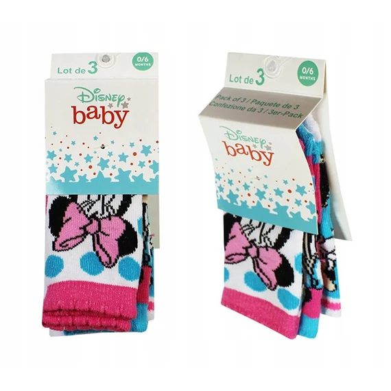 Disney Minnie Dressy baba zokni 0-12 hó
