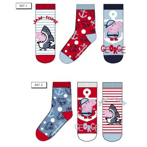 Peppa malac Pirate gyerek zokni 23-34