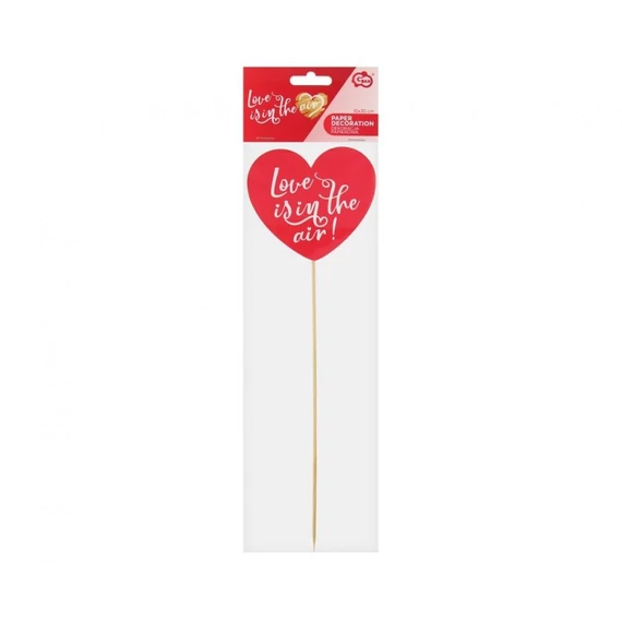 Szerelem Love is in the air Heart papír dekoráció 30 cm