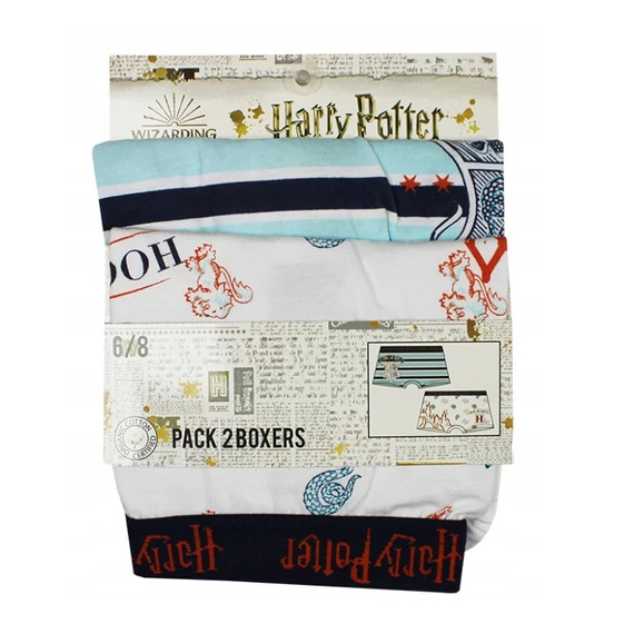 Harry Potter Castle Blue gyerek boxeralsó 2 darab/csomag 10 - 12 év / 140 - 152 cm