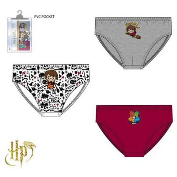 Harry Potter gyerek fehérnemű, alsó 3 darab/csomag 6 - 8 év / 116 - 128 cm