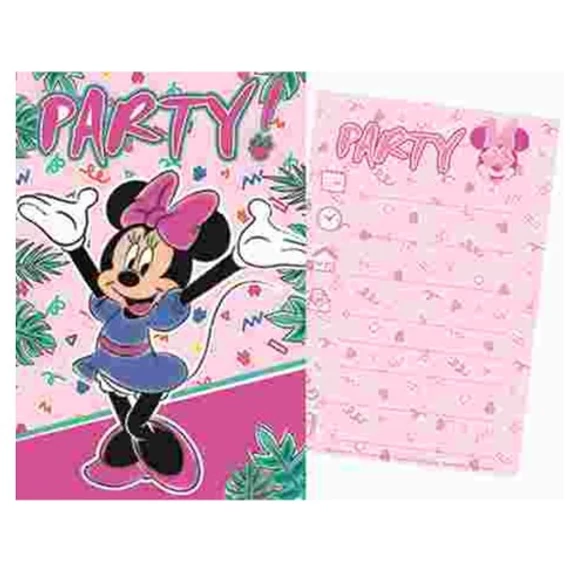 Disney Minnie Tropical party meghívó