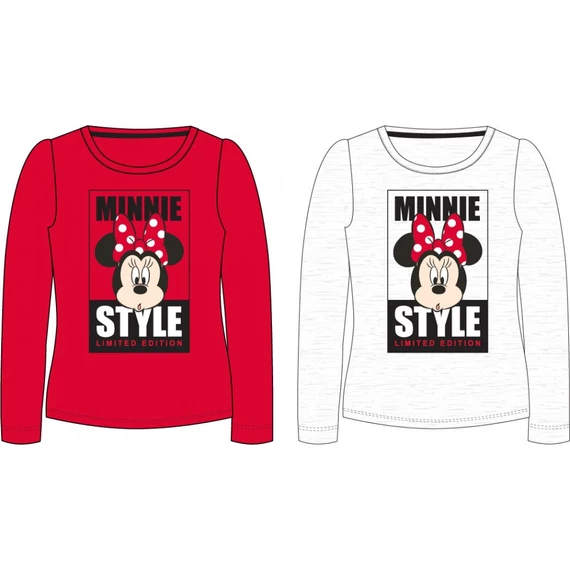 Disney Minnie Style gyerek hosszú póló, felső 3 - 8 év / 98 - 128 cm
